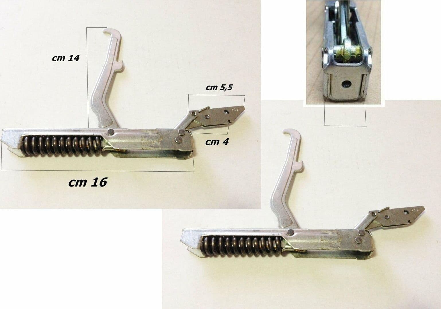 REZ ZANUSSI ZOPPAS CERNIERE CERNIERA PORTA FORNO 2 PEZZI CM 16,5 C 32 in prodotto EuroStore07 - Alatri, commercioVirtuoso.it