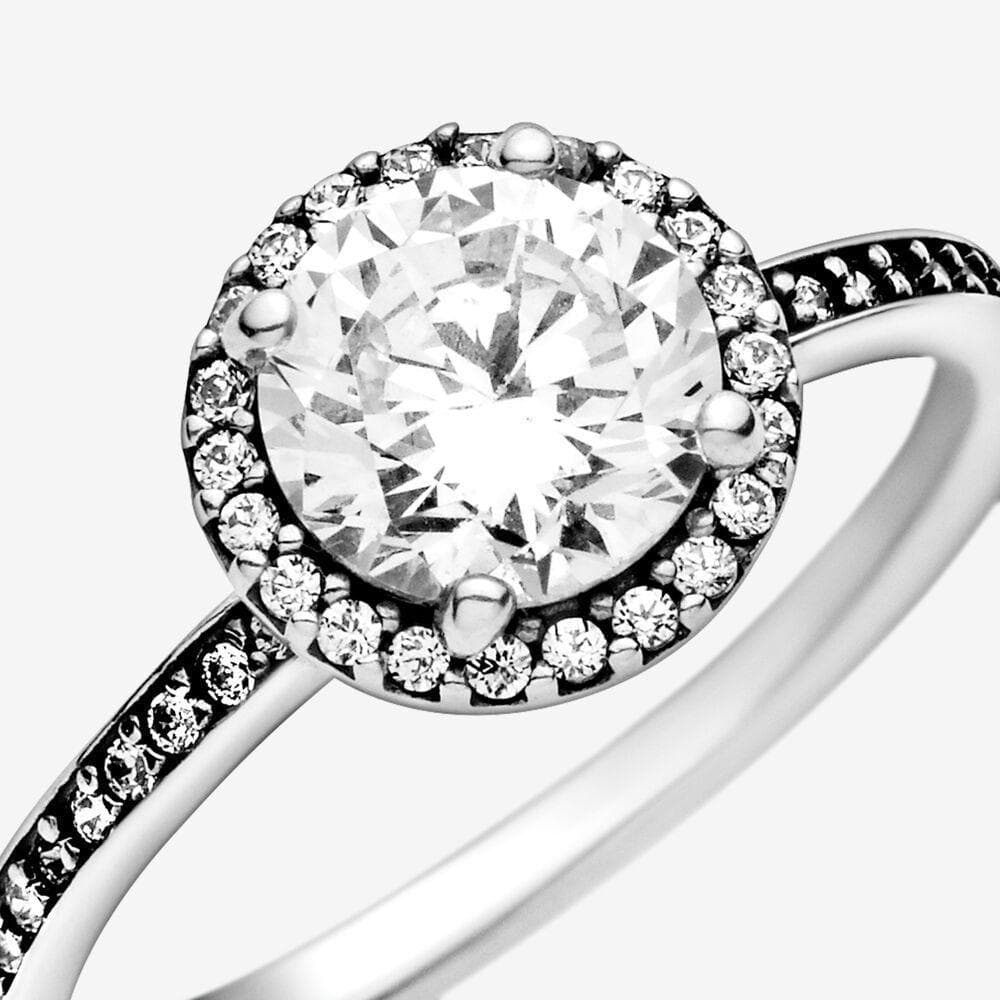 PANDORA - Anello Punto Luce scintillante con pietra rotonda in Anelli Alba Gioielli - Casoria, commercioVirtuoso.it