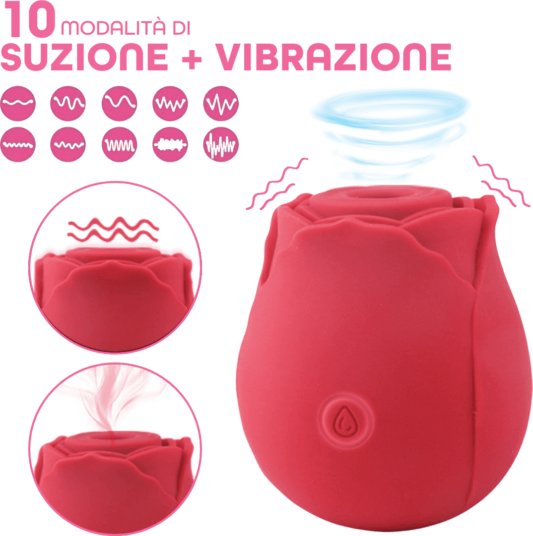 Succhia Clitoride Vibratore a Forma di Rosa Stimolatore con Suzione e Vibrazione in Succhia clitoride Do You Erotic - Napoli, commercioVirtuoso.it