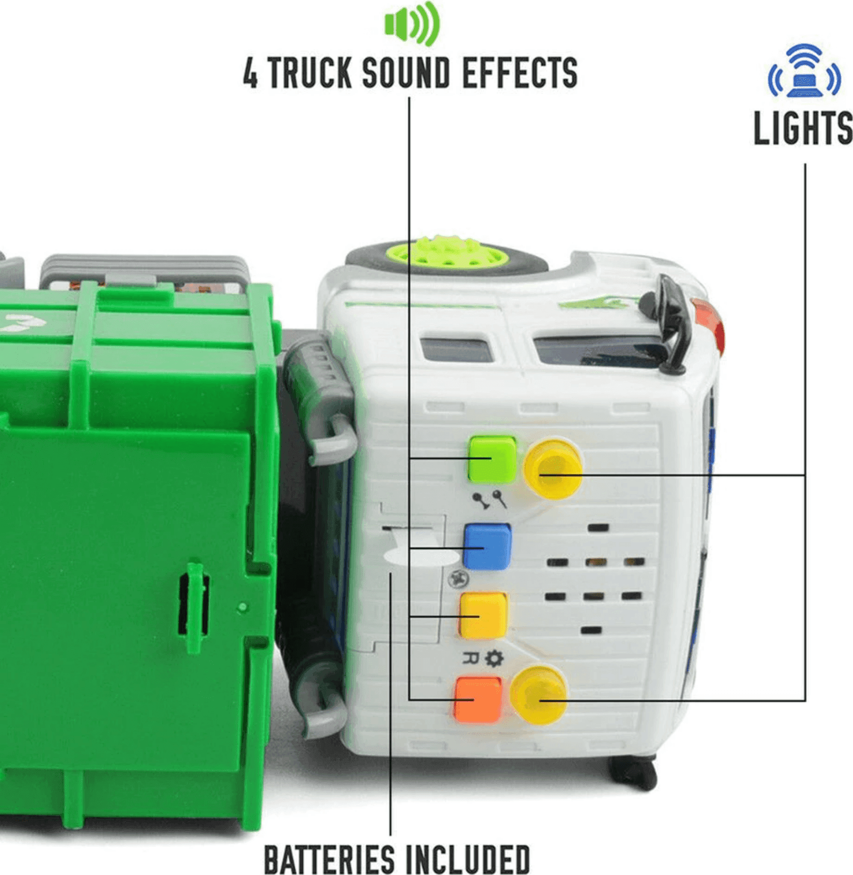 CAMION RACCOLTA RIFIUTI CON LUCI E SUONI CASSONE RIBALTABILE FUNZIONI REALI in Camion Trade Shop italia - Napoli, commercioVirtuoso.it