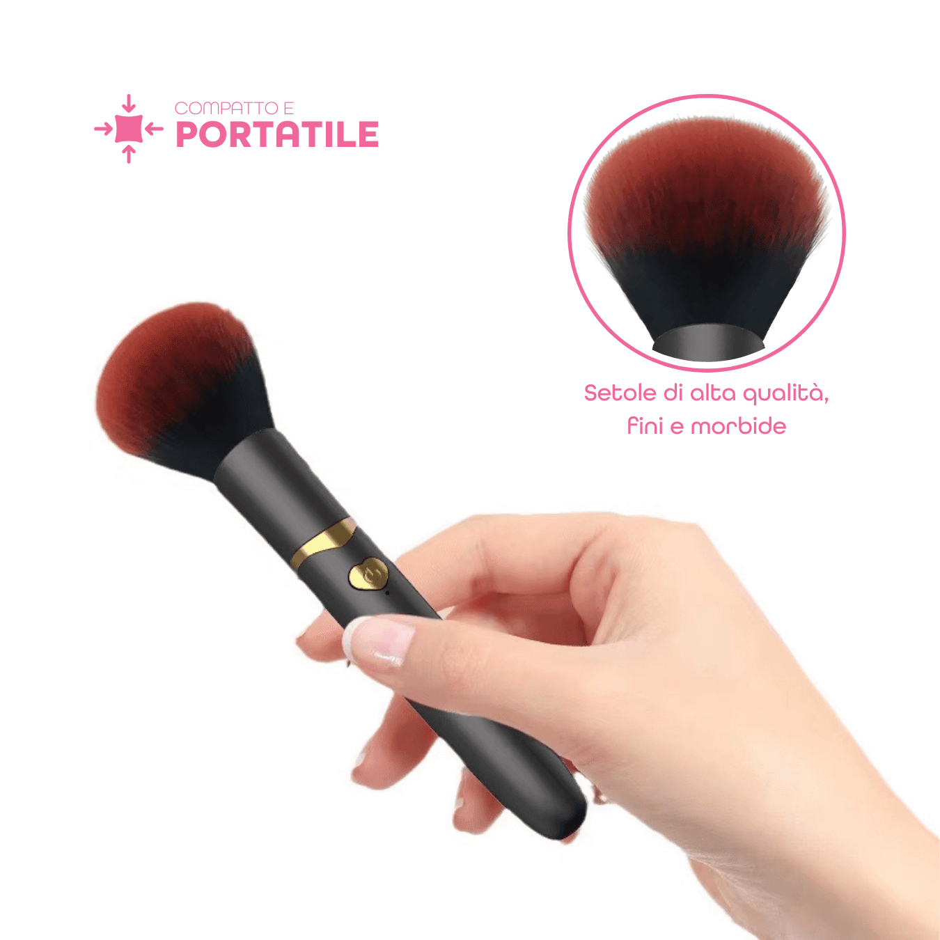 Vibratore a forma di Pennello Trucco con 10 Modalità di Vibrazioni Ricaricabile in Set di pennelli Do You Erotic - Napoli, commercioVirtuoso.it