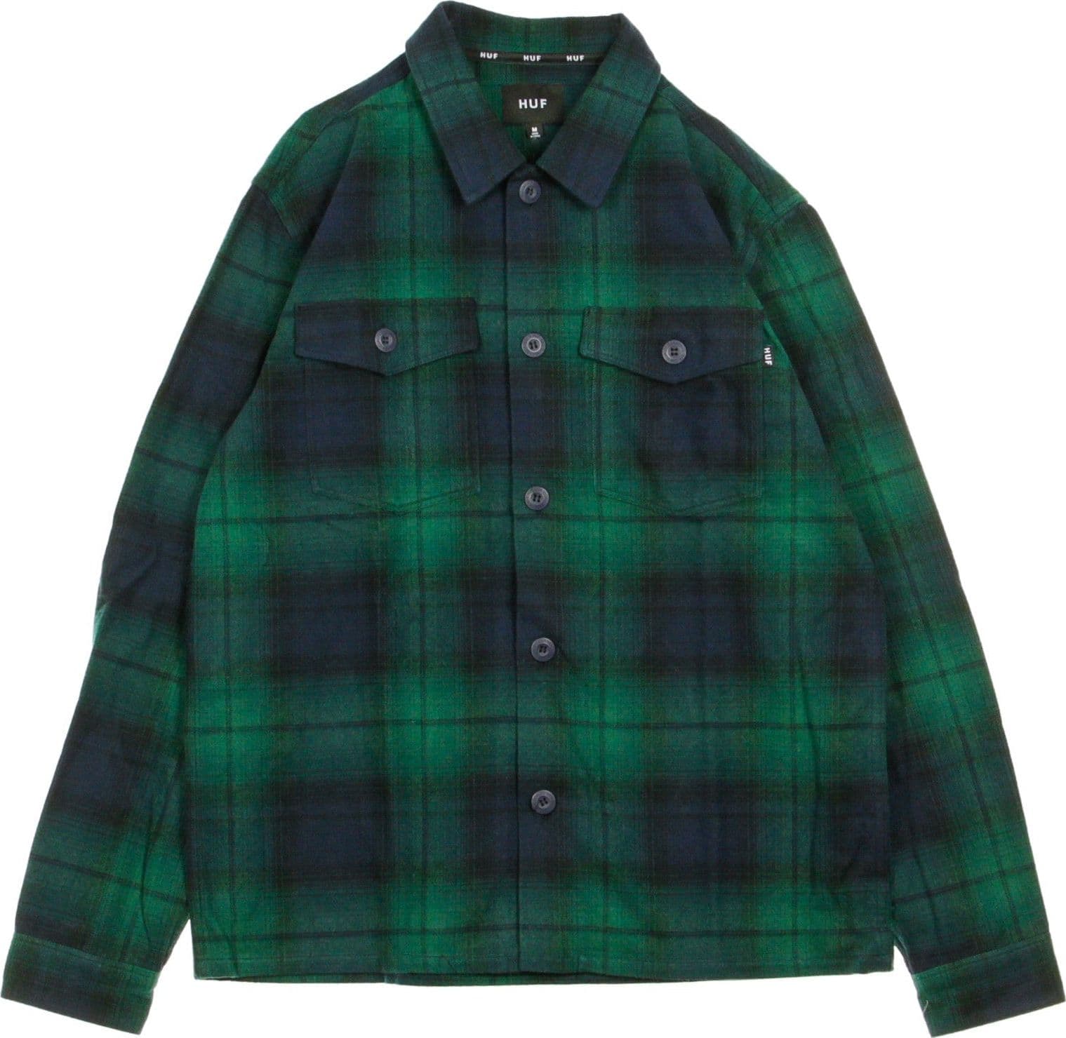 HUF Camicia Manica Lunga Uomo John Bdu L/s Woven Shirt Dark Navy