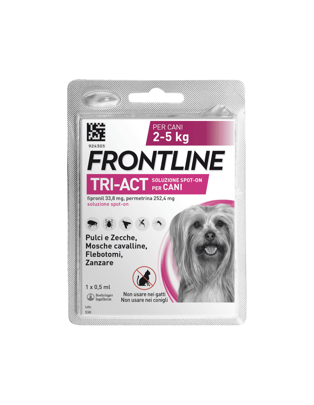 Pipette antiparassitarie per Cani