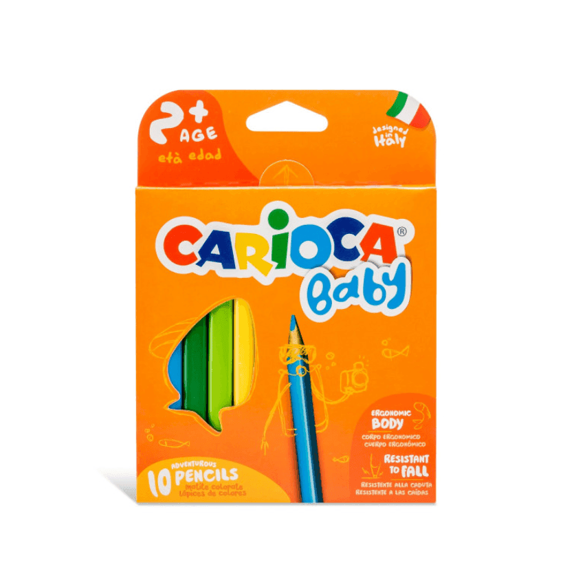 Carioca Baby Pencil Matite Triangolari Maxi in Resina Super Resistente alla Caduta, 10 pezzi in Matite colorate Cartospedia - Napoli, commercioVirtuoso.it