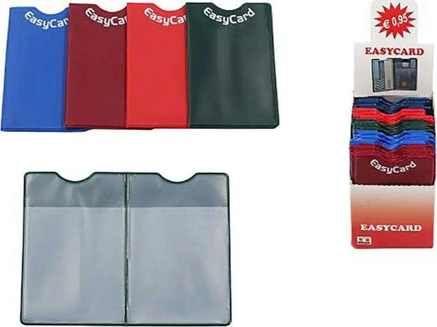EASYCARD PORTACARD IN PVC A 2 SCOMPARTI SAGOMATO