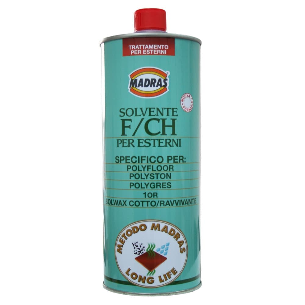 Madras Solvente F/CH Lt.1 Solvente specifico per Polyfloor Polyston Polygres 1OR Solwax Cotto