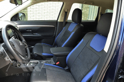 Coprisedili su misura per Mitsubishi Outlander 3 (2012-2015), Leather style in Set per interni Autooggetti.it - Roma, commercioVirtuoso.it