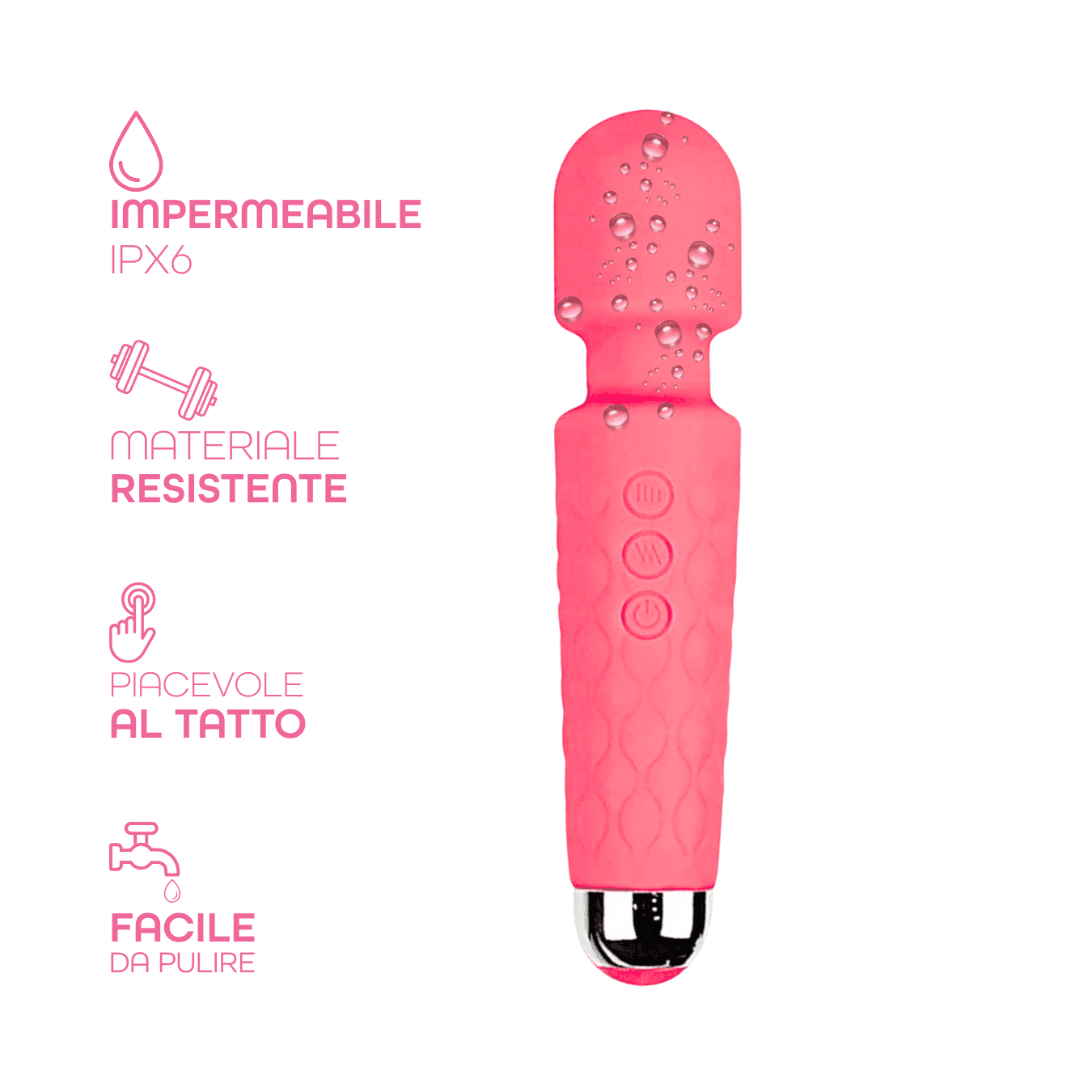 Wand Massager Massaggiatore Vibratore Ricaricabile in Silicone Sex Toy per Donna in Vibratori classici Do You Erotic - Napoli, commercioVirtuoso.it