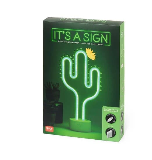Legami - Lampada Decorativa da Tavolo a Led Effetto Neon a forma di Cactus (LL0001) in Insegne luminose Cartospedia - Napoli, commercioVirtuoso.it