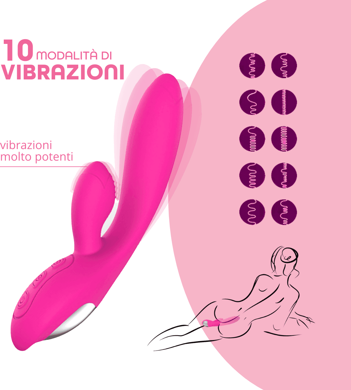 Vibratore Rabbit con Doppia Stimolazione Punto G e Clitoride in Silicone Sex Toy in Vibratori Rabbit Do You Erotic - Napoli, commercioVirtuoso.it