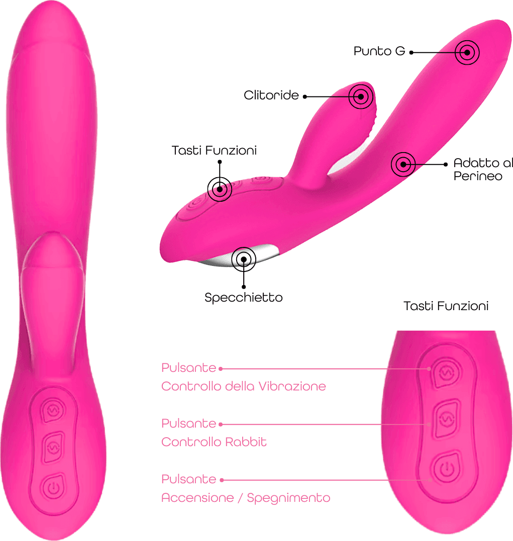 Vibratore Rabbit con Doppia Stimolazione Punto G e Clitoride in Silicone Sex Toy in Vibratori Rabbit Do You Erotic - Napoli, commercioVirtuoso.it