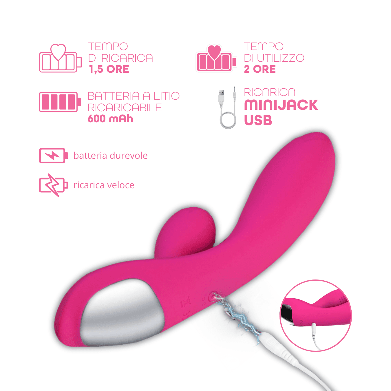 Vibratore Rabbit con Doppia Stimolazione Punto G e Clitoride in Silicone Sex Toy in Vibratori Rabbit Do You Erotic - Napoli, commercioVirtuoso.it