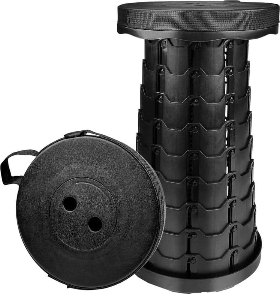 Sgabello Pieghevole Portatile Telescopico, Regolabile in Altezza, Leggero, per Interni ed Esterni in Sgabelli Masterbrico - Longobardi, commercioVirtuoso.it