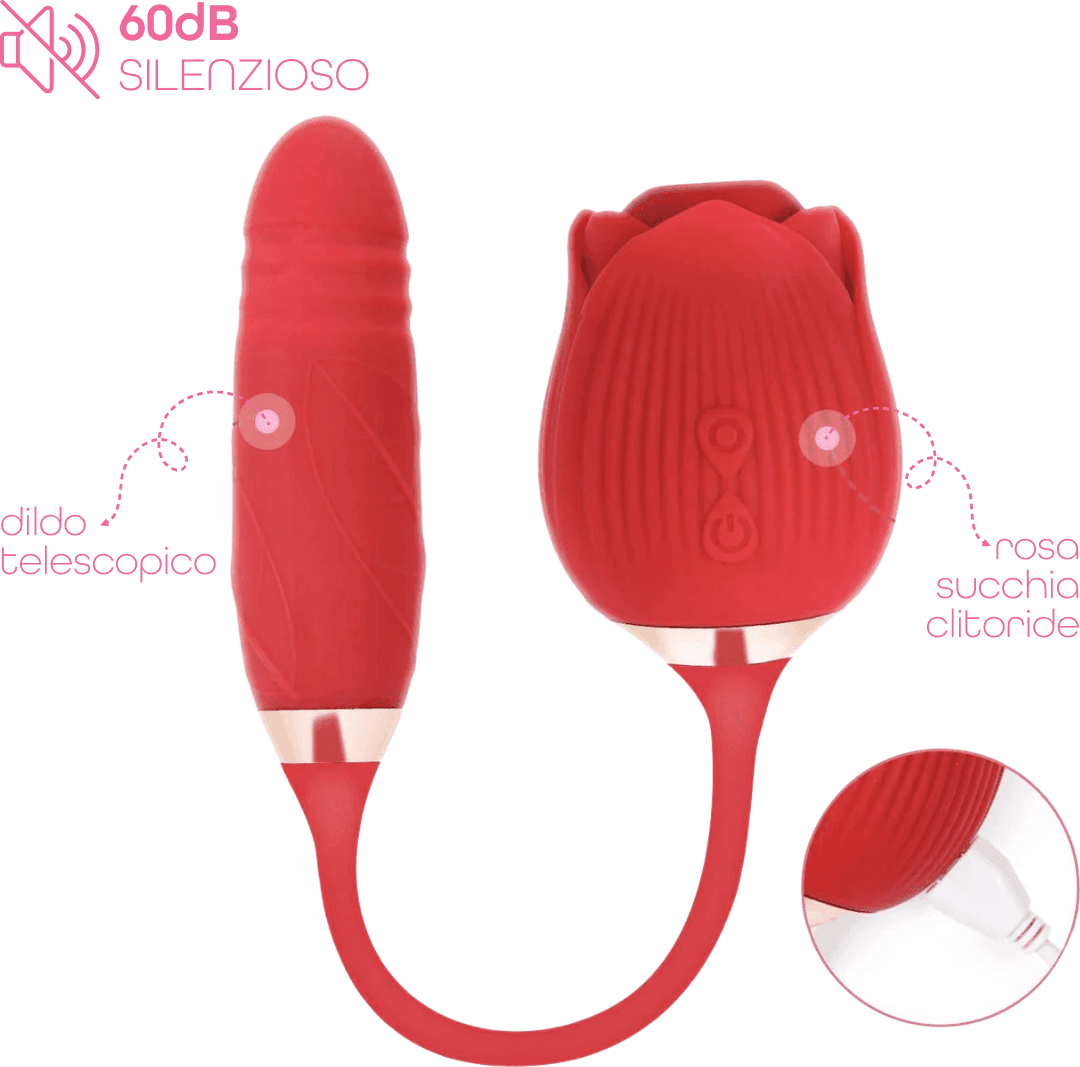 Vibratore Succhia Clitoride e Punto G doppia Stimolazione con Dildo Telescopico in Vibratori Rabbit Do You Erotic - Napoli, commercioVirtuoso.it