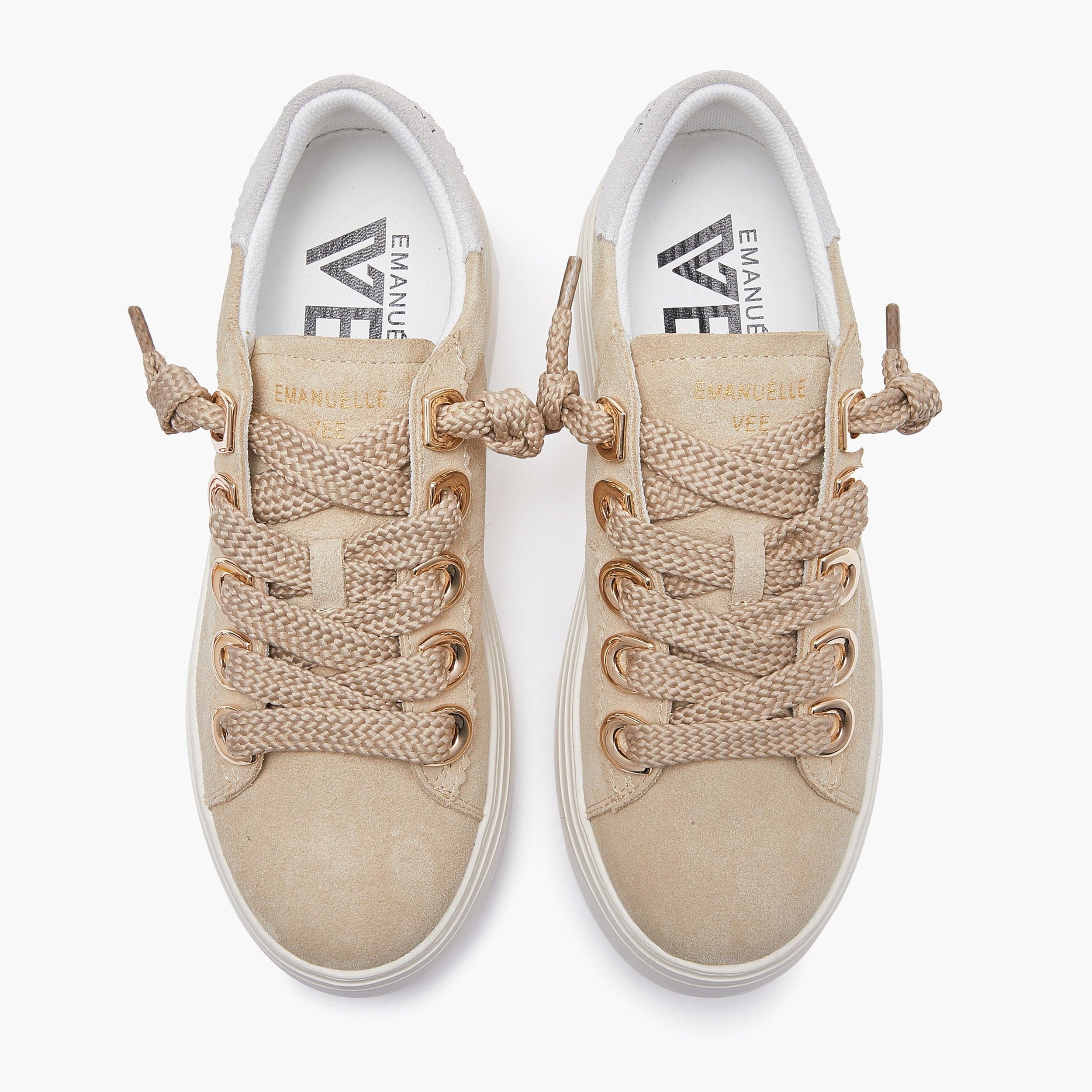 Emanuelle Vee sneakers donna Bice in crosta beige 503 11 in Sneaker casual Teresi Calzature - Marsala, commercioVirtuoso.it