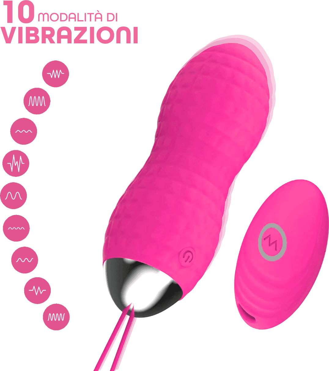 Ovetto Vibrante Telecomandato con 10 Modalità di Vibrazione in Silicone Sex Toy in Vibratori proiettile e ovuli vibranti Do You Erotic - Napoli, commercioVirtuoso.it