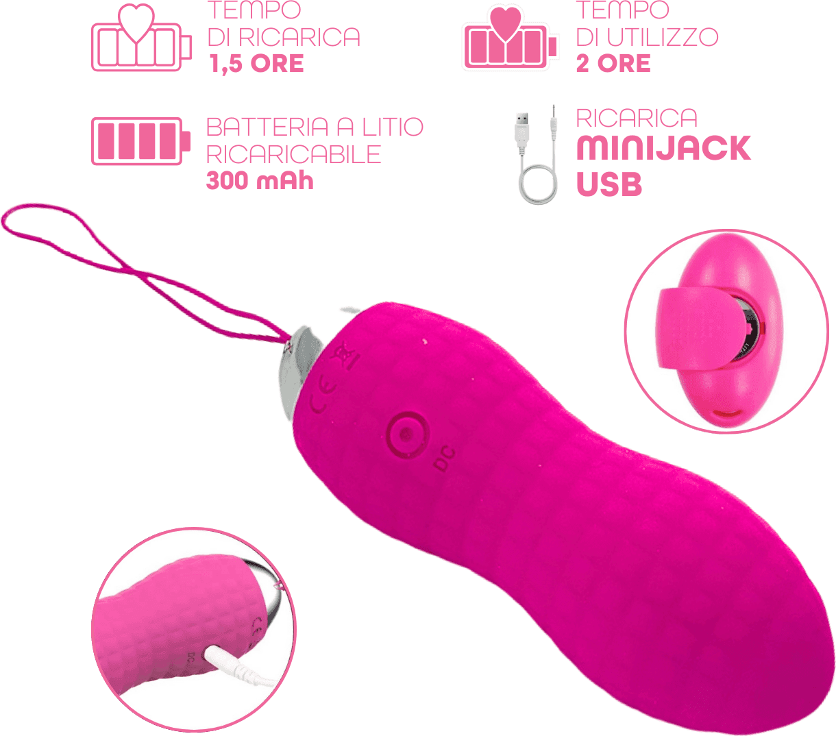 Ovetto Vibrante Telecomandato con 10 Modalità di Vibrazione in Silicone Sex Toy in Vibratori proiettile e ovuli vibranti Do You Erotic - Napoli, commercioVirtuoso.it