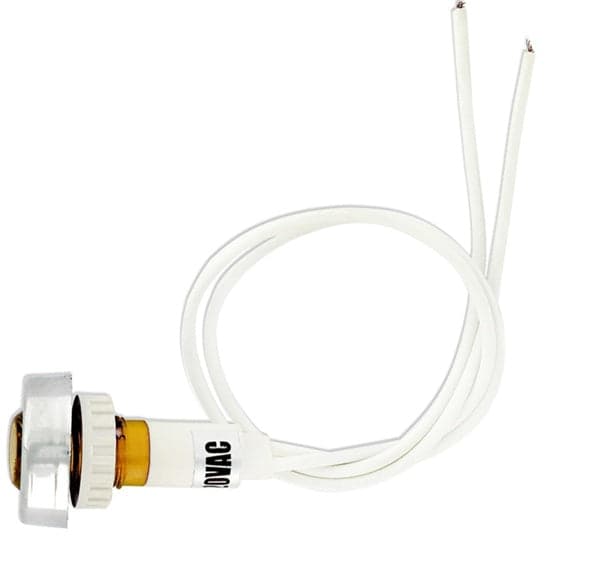 SPIA LUMINOSA GIALLA CON GHIERA CROOMATA DIAM 10 MM + FILI LV 220 in prodotto EuroStore07 - Alatri, commercioVirtuoso.it