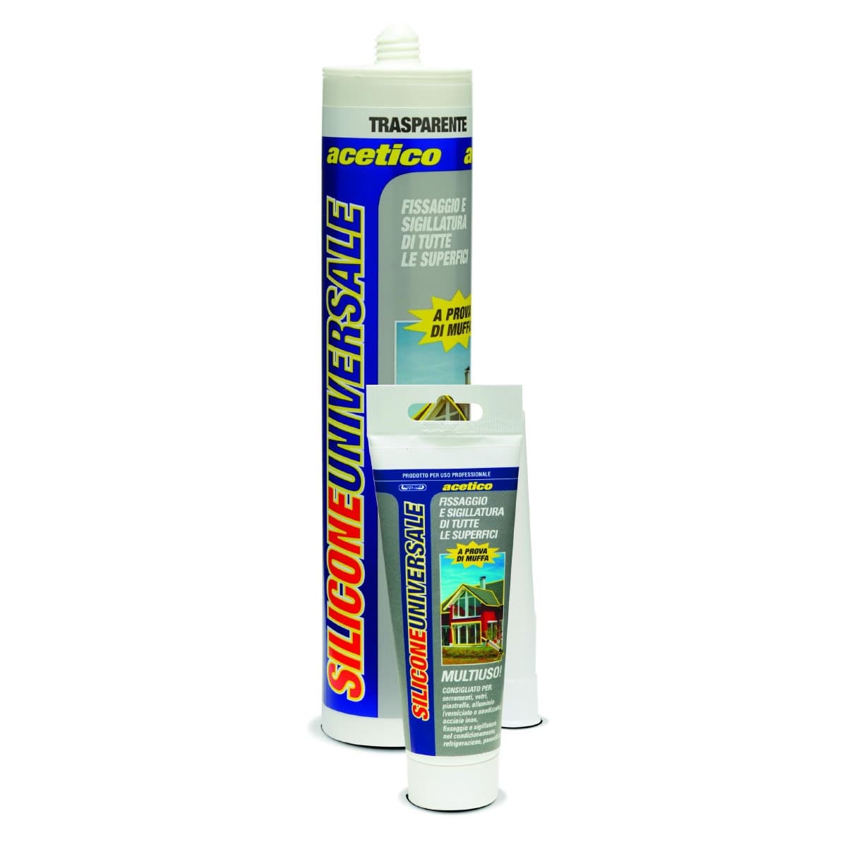 Silicone acetico universale trasparente 280 ml - 2