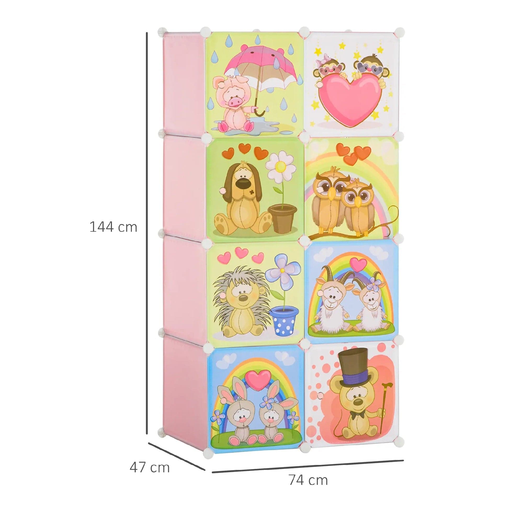 Mobiletto Scarpiera Cameretta Salvaspazio in Acciaio e PP 74x47 H144 cm Rosa in Scaffali portascarpe Danyx - Casoria, commercioVirtuoso.it