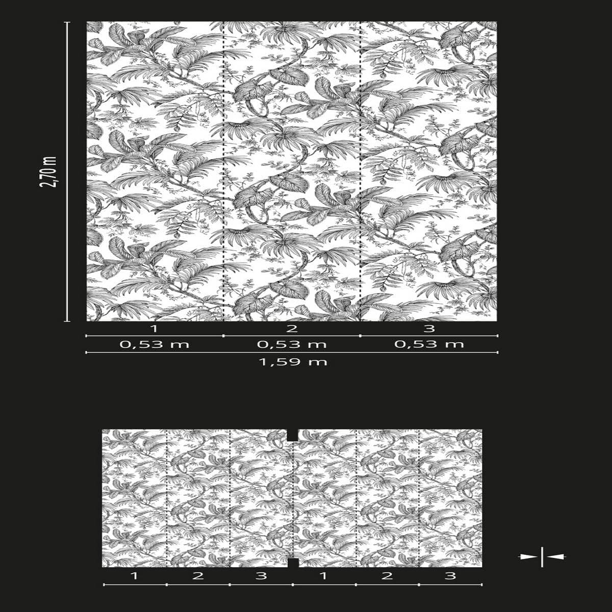 Carta da Parati 3d non Adesiva per Muro Rotoli da 2,70mtx1,59mt Ripetibili all'Infinito in Carta da parati Masterbrico - Longobardi, commercioVirtuoso.it