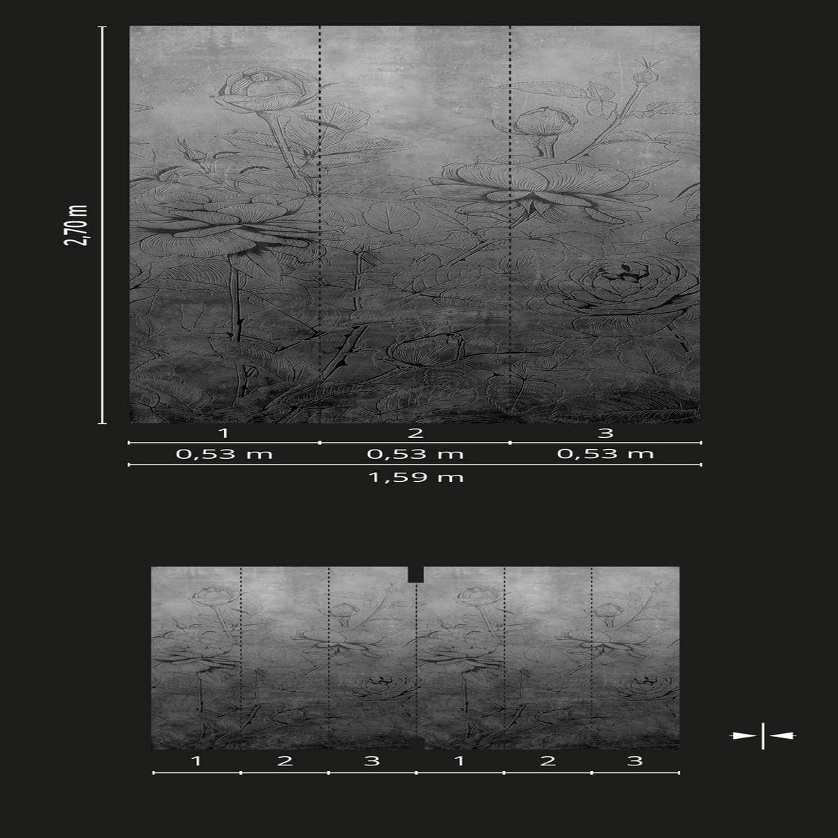 Carta da Parati 3d non Adesiva per Muro Rotoli da 2,70mtx1,59mt Ripetibili all'Infinito in Carta da parati Masterbrico - Longobardi, commercioVirtuoso.it