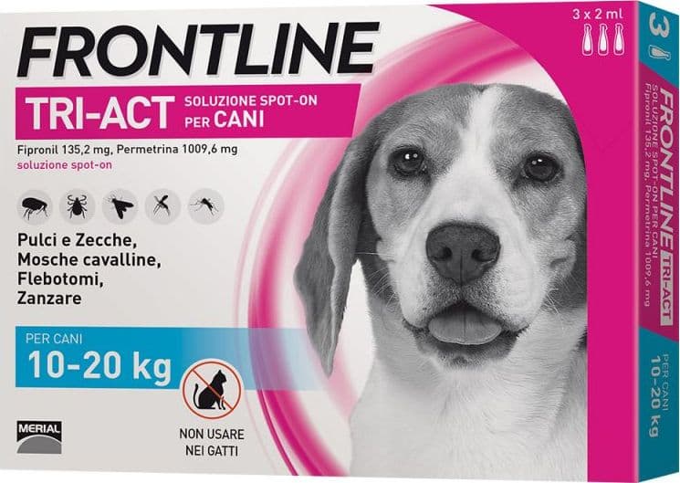 Frontline Tri-Act per cani da 10 a 20 kg di peso in Pipette antiparassitarie 101 Market - Poggibonsi, commercioVirtuoso.it