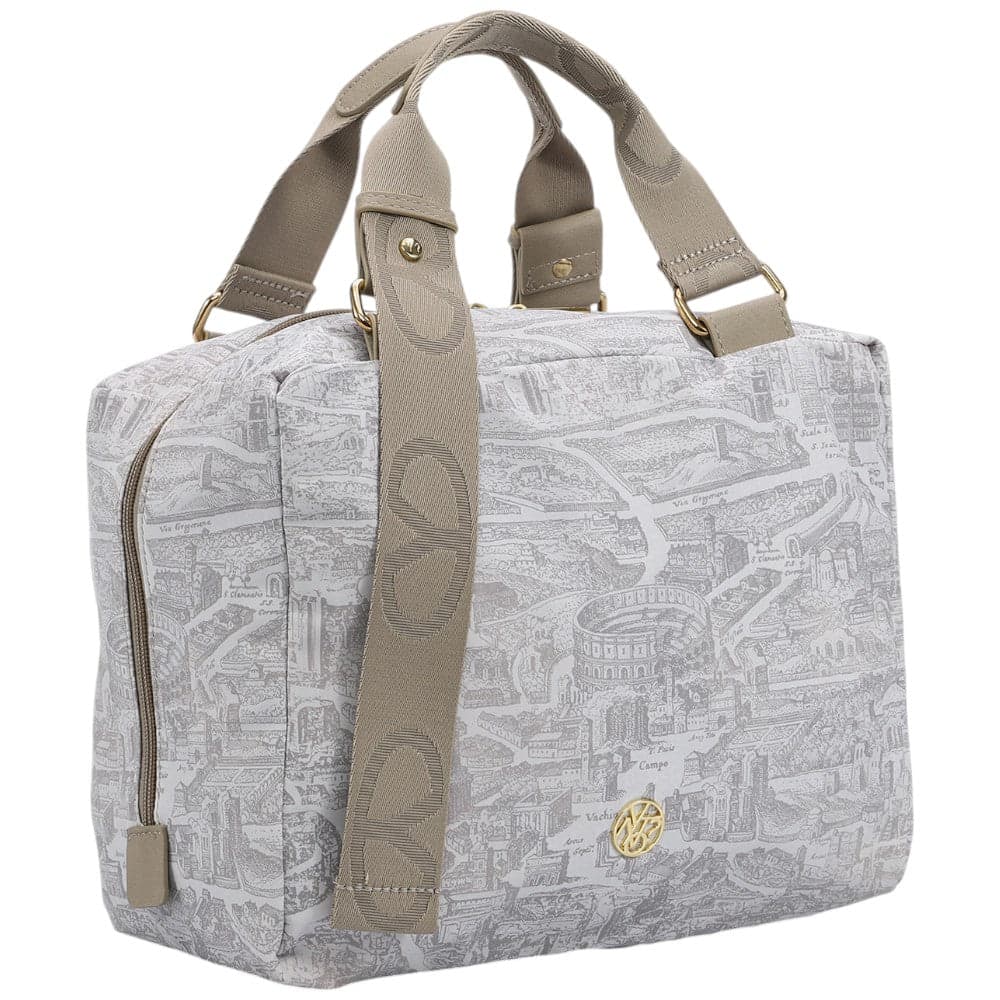 YNot borsa Boston bag small latte linea GUM stampa Roma GUM009S5 Borse YNot