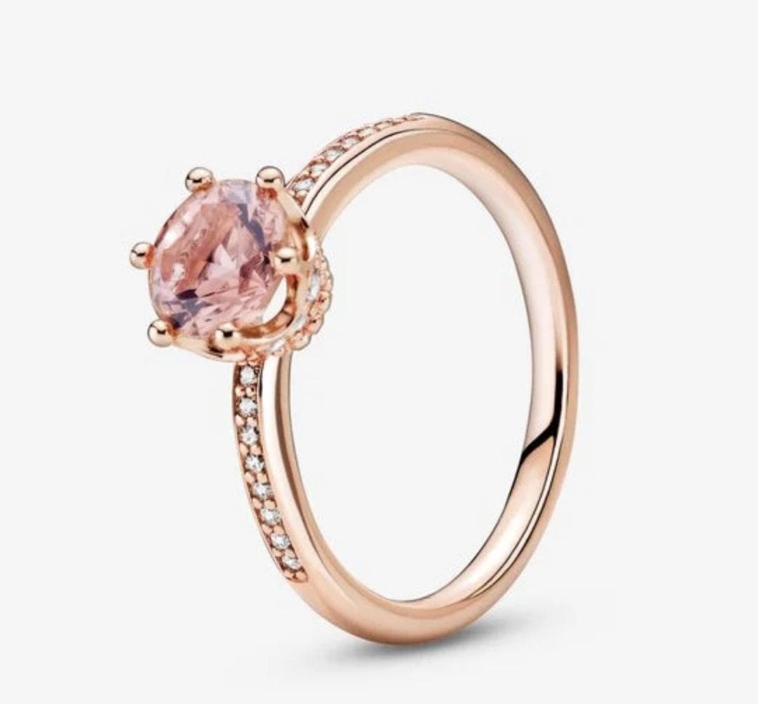 Pandora - Anello con solitario Corona rosa scintillante in Anelli Alba Gioielli - Casoria, commercioVirtuoso.it