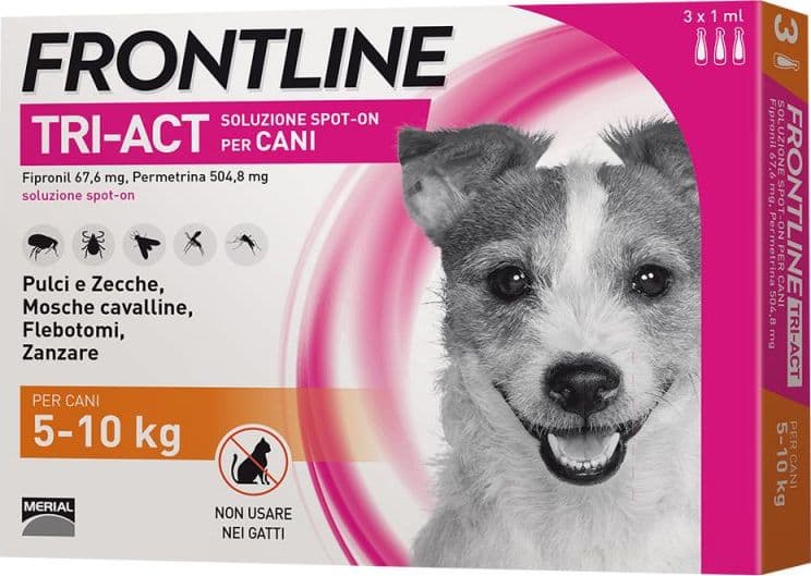 Frontline Tri-Act per cani da 5 a 10 kg di peso in Pipette antiparassitarie 101 Market - Poggibonsi, commercioVirtuoso.it