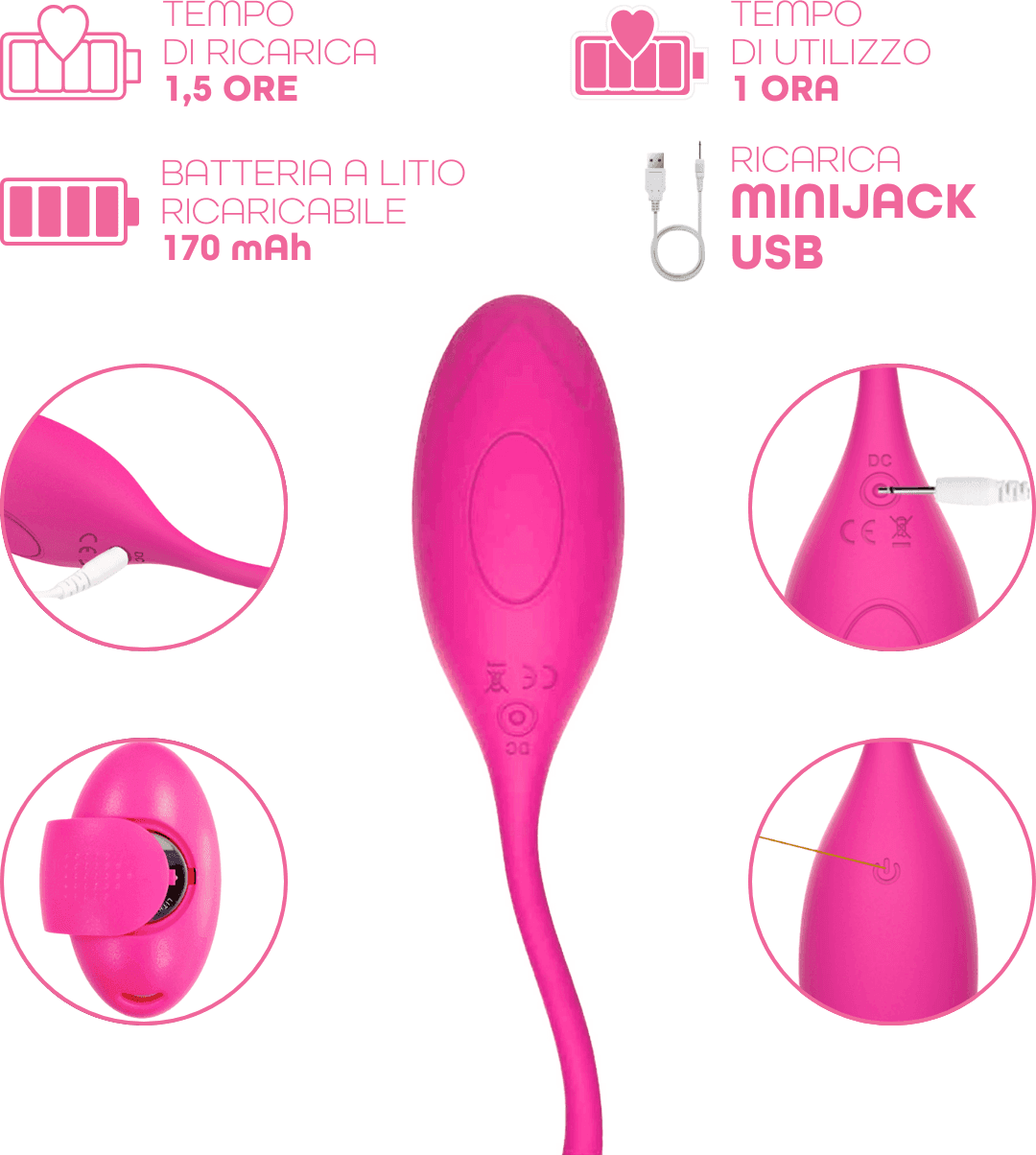 Ovetto Vibrante con Telecomando Vibratore Clitoride a 10 Modalità in Silicone in Vibratori G-Spot Do You Erotic - Napoli, commercioVirtuoso.it