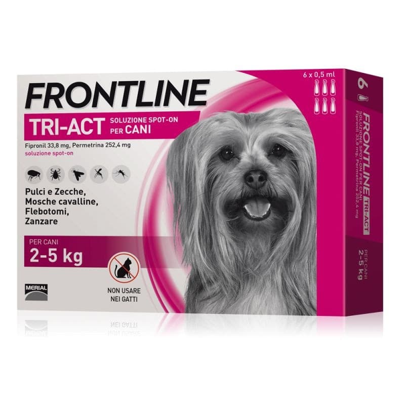 Frontline Tri-Act per cani da 2 a 5 kg di peso in Pipette antiparassitarie 101 Market - Poggibonsi, commercioVirtuoso.it
