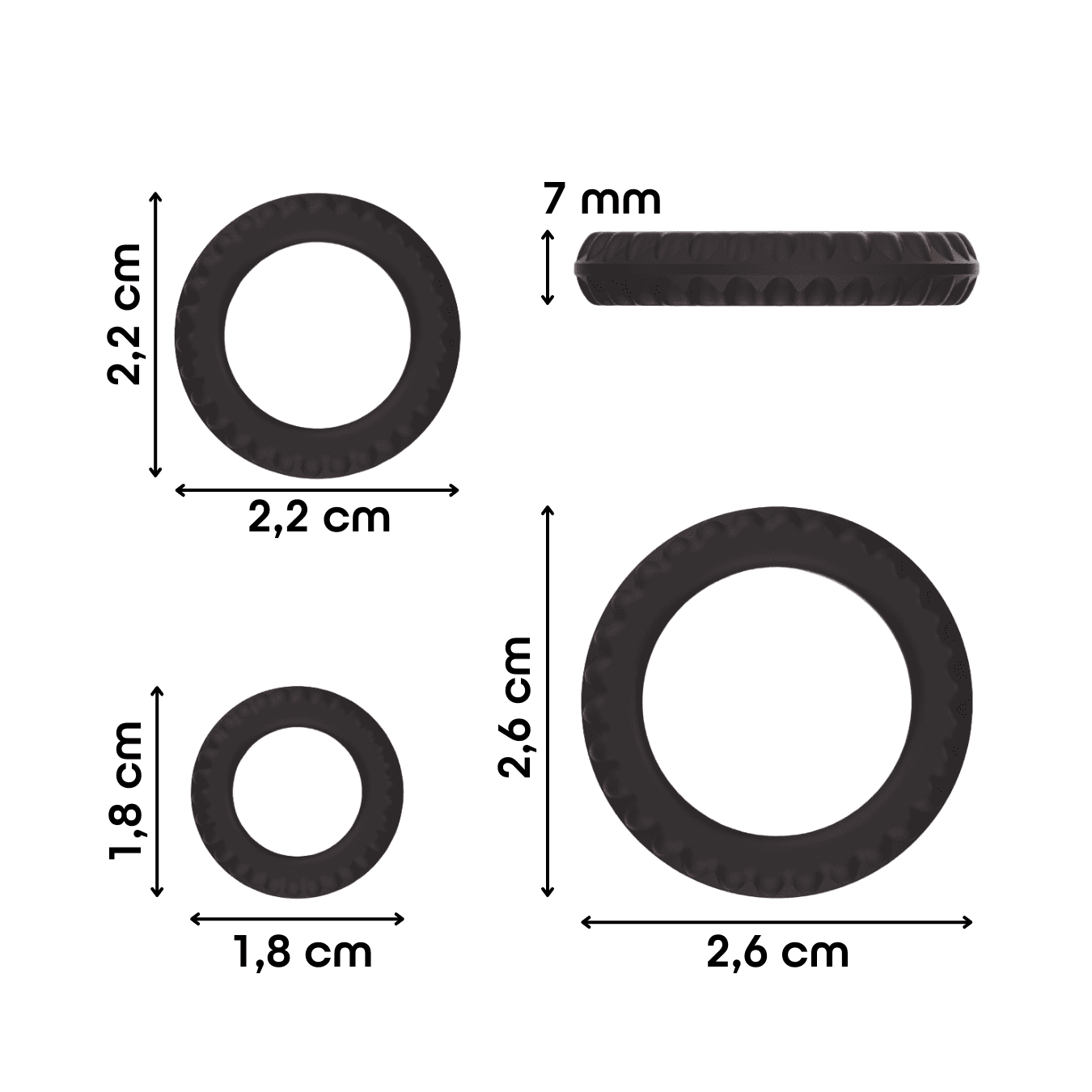 Set 3 Anelli Fallici Cockring in Silicone Effetto Ritardante Elastici per Pene in Anelli fallici e vibranti Do You Erotic - Napoli, commercioVirtuoso.it