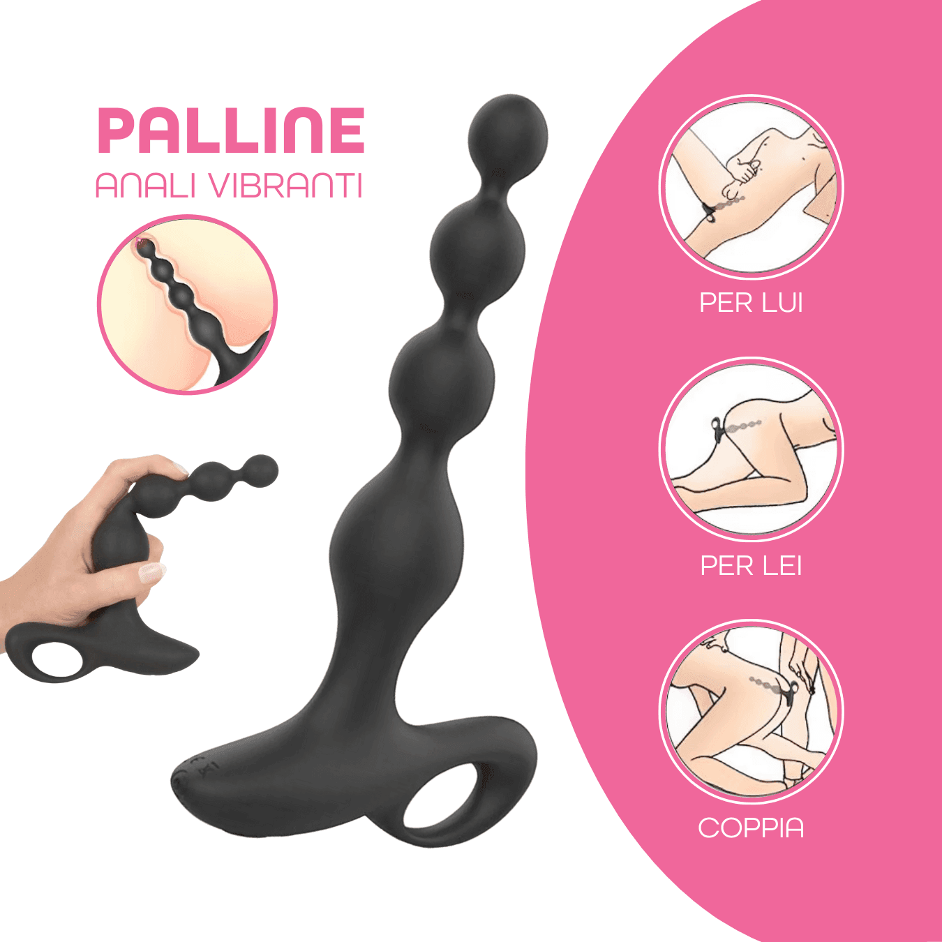 Palline Anali Vibranti Progressive Plug Anale Vibratore con Telecomando Sex Toy in Palline anali Do You Erotic - Napoli, commercioVirtuoso.it