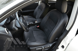 Coprisedili su misura per Nissan Qashqai I (2007-2013), Leather style in Set per interni Autooggetti.it - Roma, commercioVirtuoso.it