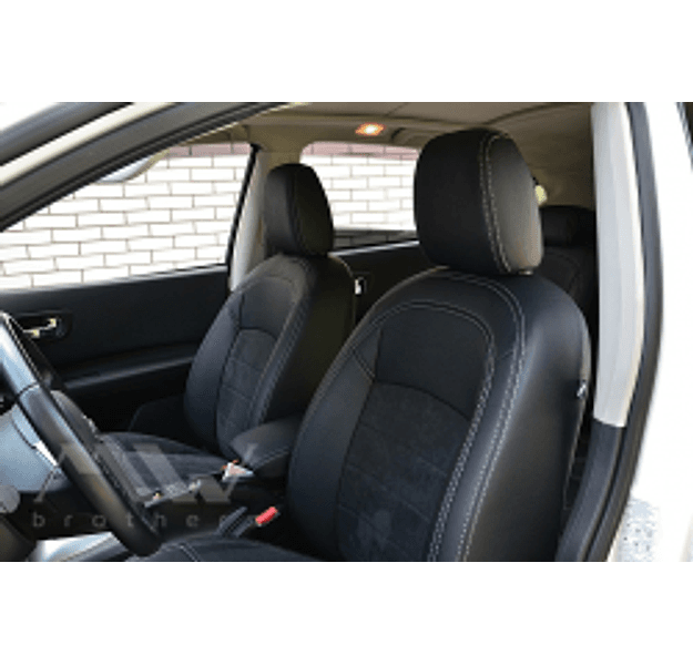 Coprisedili su misura per Nissan Qashqai I (2007-2013), Leather style in Set per interni Autooggetti.it - Roma, commercioVirtuoso.it