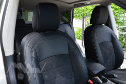 Coprisedili su misura per Nissan Qashqai I (2007-2013), Leather style in Set per interni Autooggetti.it - Roma, commercioVirtuoso.it