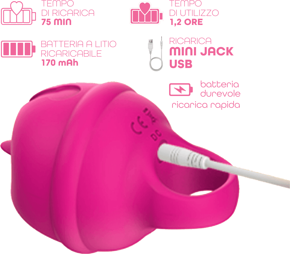 Lecca Clitoride Anello Vibratore con Lingua Stimolatore in Silicone Licking USB in prodotto Do You Erotic - Napoli, commercioVirtuoso.it