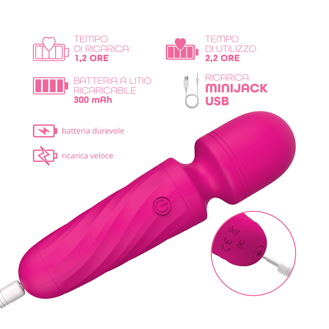 Wand Massager Vibratore in Silicone Stimolatore Clitorideo Massaggiatore Mini in Vibratori classici Do You Erotic - Napoli, commercioVirtuoso.it