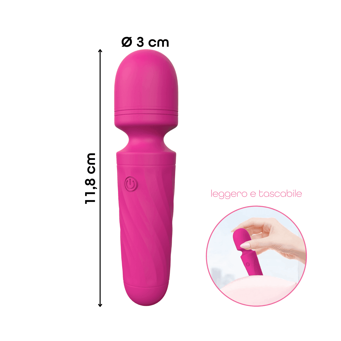 Wand Massager Vibratore in Silicone Stimolatore Clitorideo Massaggiatore Mini in Vibratori classici Do You Erotic - Napoli, commercioVirtuoso.it