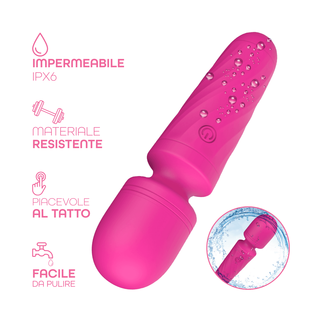 Wand Massager Vibratore in Silicone Stimolatore Clitorideo Massaggiatore Mini in Vibratori classici Do You Erotic - Napoli, commercioVirtuoso.it
