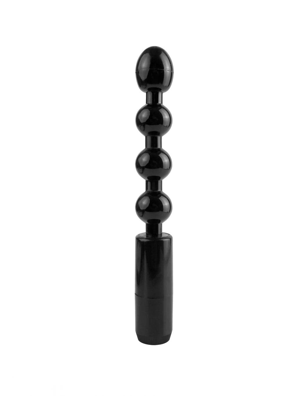 Sonda plug anale a 4 sfere vibrazioni nero inseribile 13,5 cm diametro 3 cm circa in prodotto Erosdom - Palmi, commercioVirtuoso.it