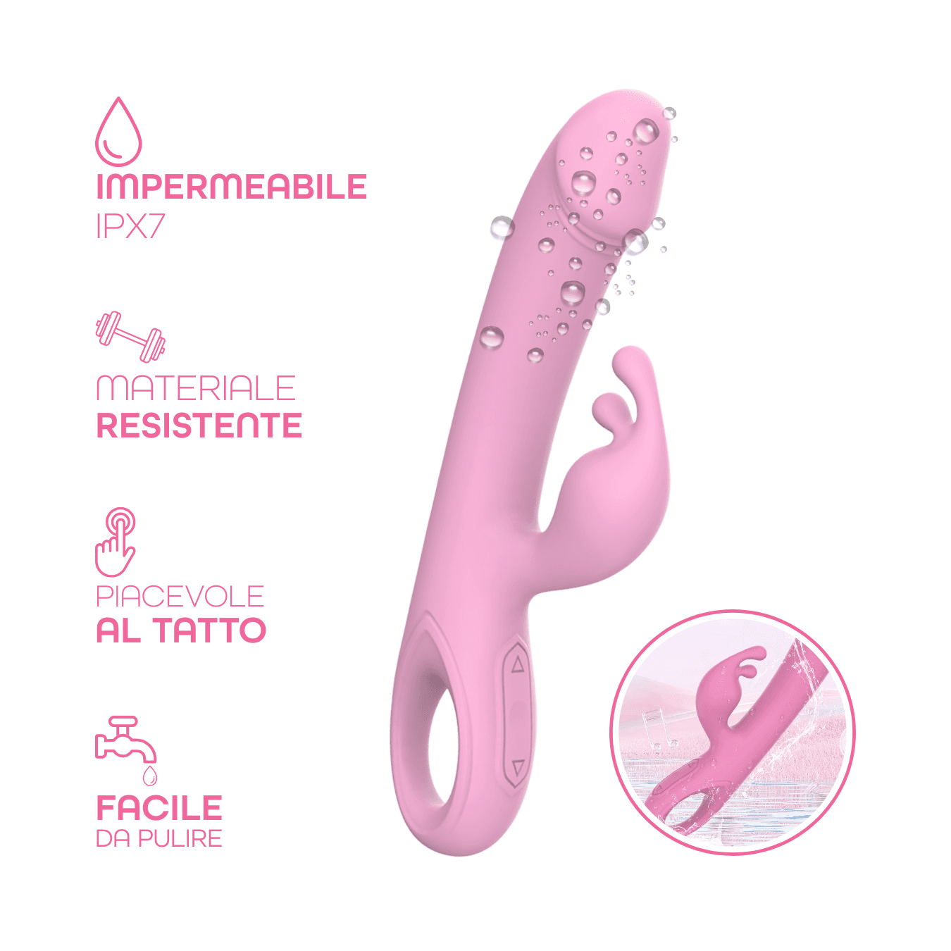 Vibratore Rabbit Doppia Stimolazione Clitoride Punto G Dildo in Silicone Medico in Vibratori Rabbit Do You Erotic - Napoli, commercioVirtuoso.it