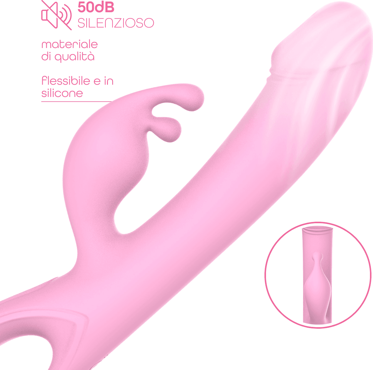 Vibratore Rabbit Doppia Stimolazione Clitoride Punto G Dildo in Silicone Medico in Vibratori Rabbit Do You Erotic - Napoli, commercioVirtuoso.it