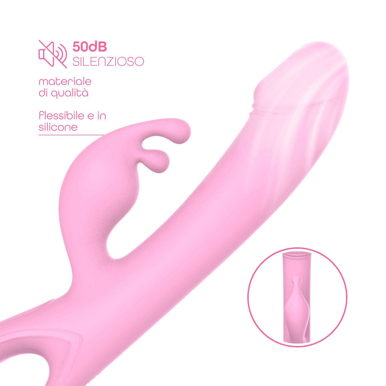 Vibratore Rabbit Doppia Stimolazione Clitoride Punto G Dildo in Silicone Medico in Vibratori Rabbit Do You Erotic - Napoli, commercioVirtuoso.it