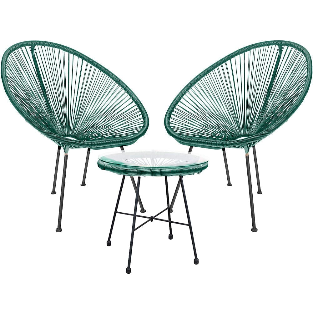 Set Patio in Polyrattan con 2Sedie Tavolino per Giardino Interno Esterno Moderno in Divanetti Danyx - Casoria, commercioVirtuoso.it