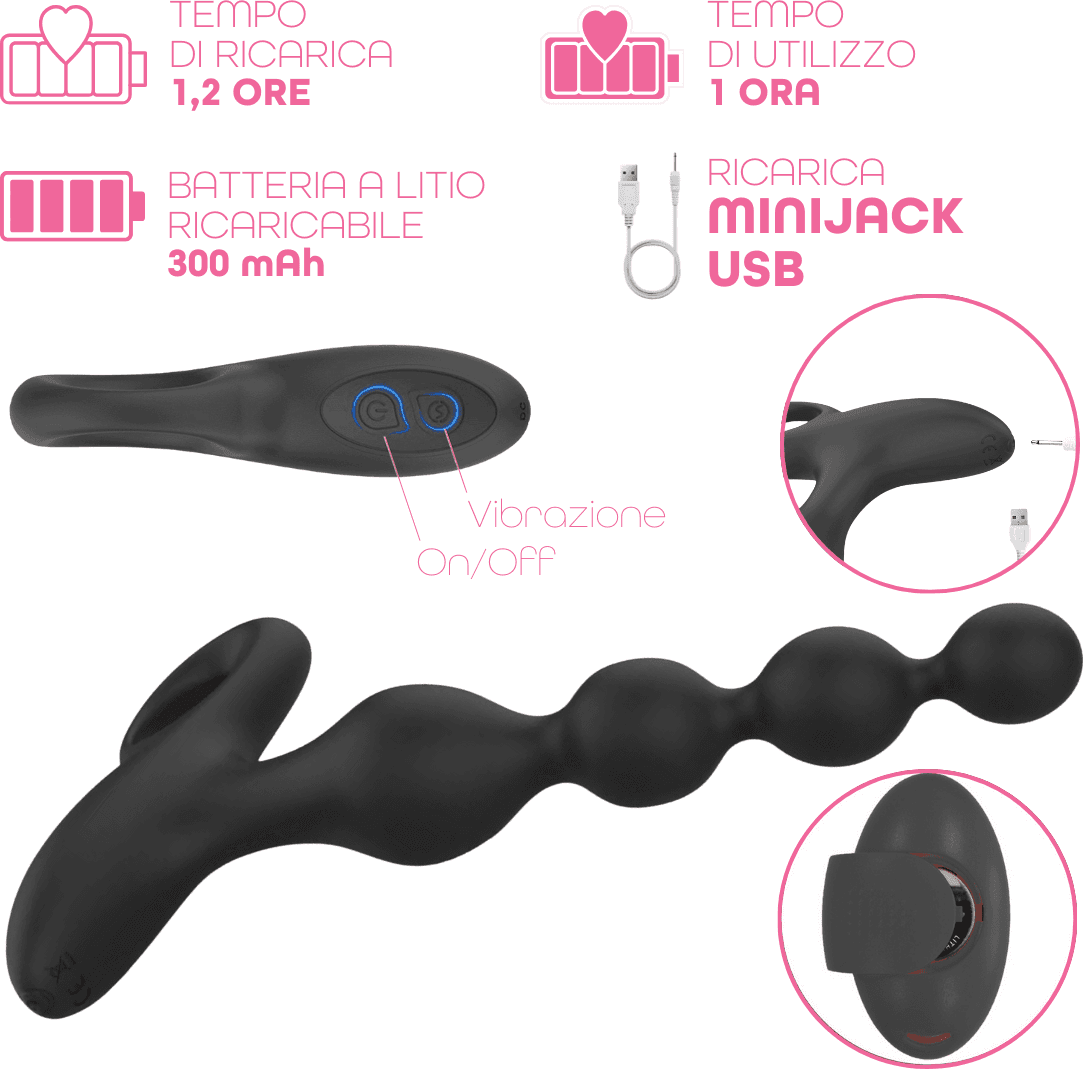 Palline Anali Vibranti Progressive Plug Anale Vibratore con Telecomando Sex Toy in Palline anali Do You Erotic - Napoli, commercioVirtuoso.it