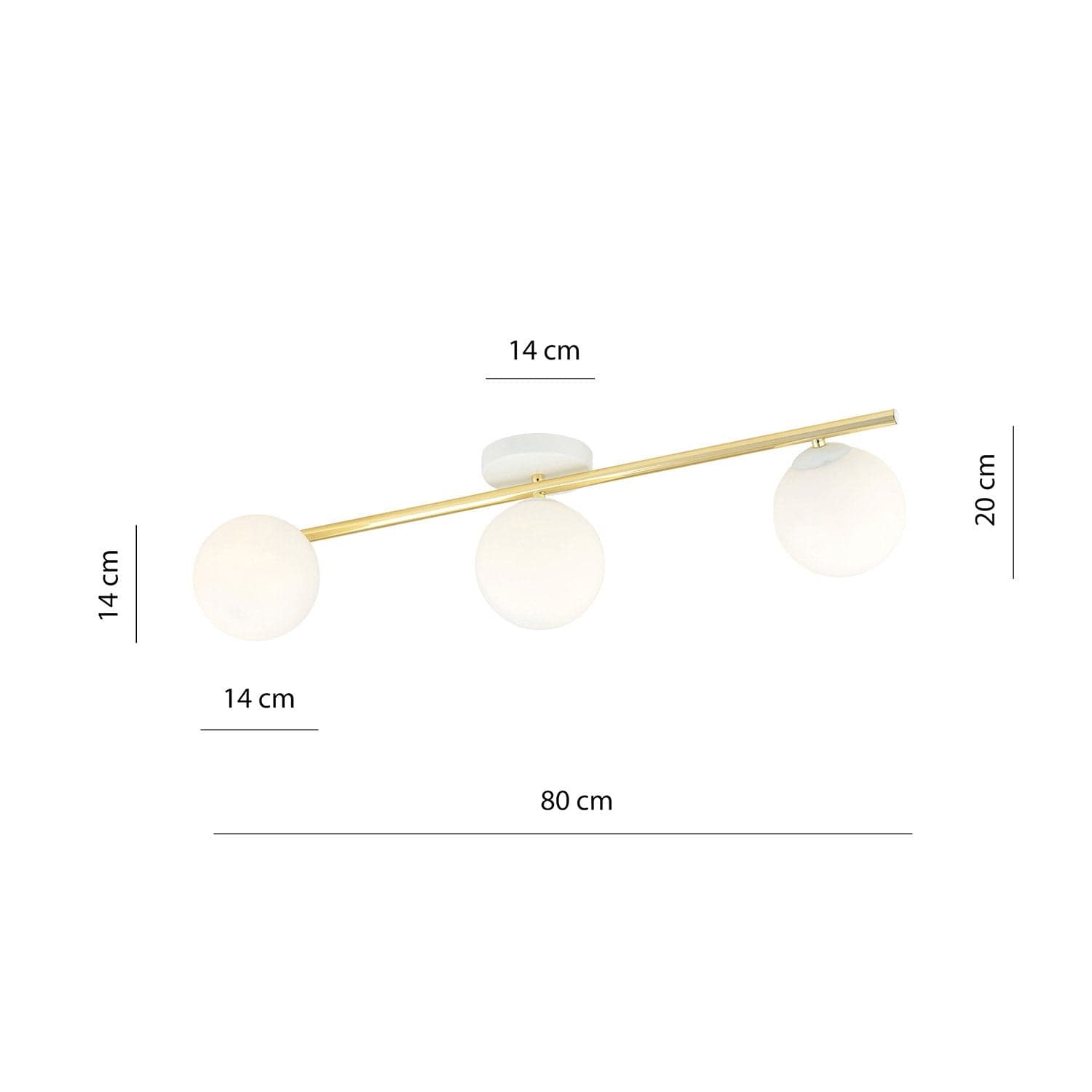 Plafoniera Contemporanea 3 Luci Splendi In Acciaio Oro E Sfere Vetro Bianco in Lampadari LuceArt - Montecorvino Pugliano, commercioVirtuoso.it