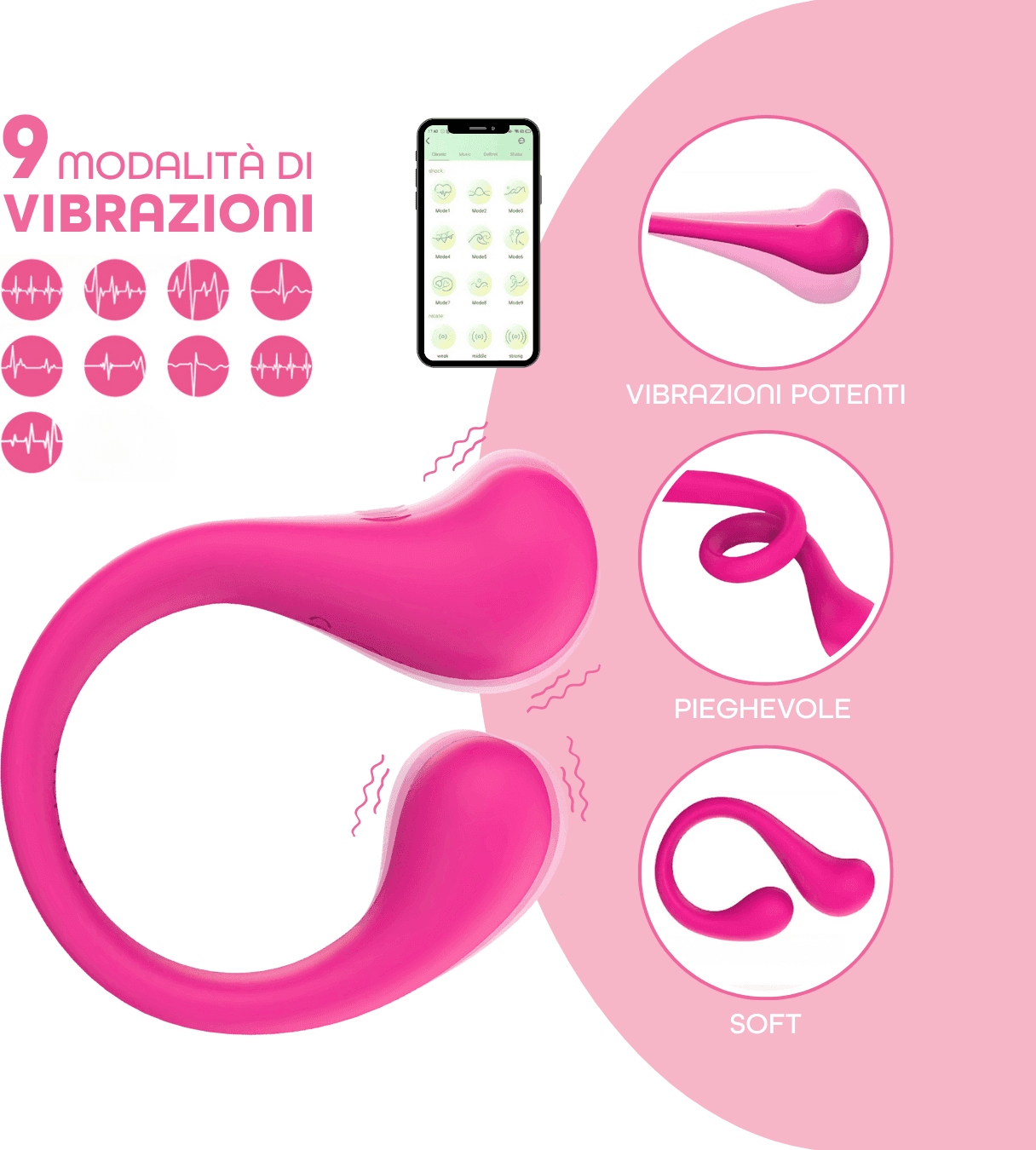 Vibratore Multifunzione per Doppia Stimolazione Controllo con App Modellabile in Vibratori per coppia Do You Erotic - Napoli, commercioVirtuoso.it