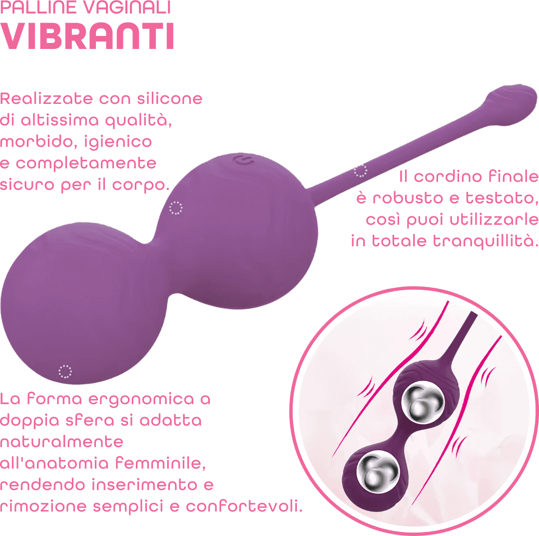 Palline Vaginali Vibranti Set in Silicone Medicale con Telecomando Kegel Pelvico in Palline vaginali Do You Erotic - Napoli, commercioVirtuoso.it
